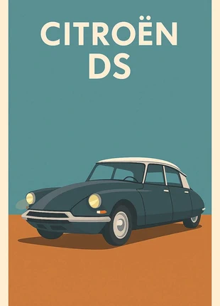 Affiche vintage Citroen DS, brand: aucune, condition: New with tags, €10.00, €11.20 includes Buyer Protection