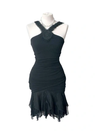 🖤90s Vintage 70% silk dark gothic coquette siren dress🖤, marque: Dolls Kill, état: Très bon état, taille: S / 36 / 8, 34,00 €, 36,40 € Protection acheteurs incluse
