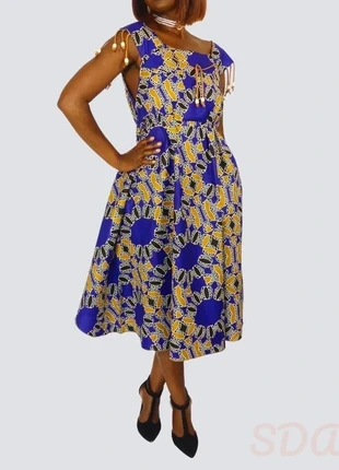 Robe wax africain évasée légère toutes tailles, brand: Africa, condizioni: Ottime, taglia: M / IT 42 / EU 38, €43.00, €45.85 include la Protezione acquisti Pro