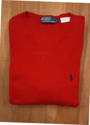 pull col v ralph lauren homme - taille L - rouge- brodé (698), brand: Ralph Lauren, condition: Very good, size: L, €32.90, €35.25 includes Buyer Protection