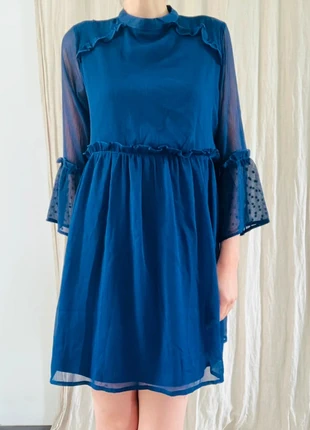 Robe bleue marine - Taille 42, marque: Jaminni&Cie, état: Très bon état, taille: XL / 42 / 14, 15,00 €, 16,45 € Protection acheteurs (Pro) incluse