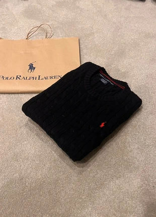 Pull torsadé Ralph Lauren Noir - L Femme, brand: Ralph Lauren, condition: New without tags, size: L, €47.00, €50.05 includes Buyer Protection