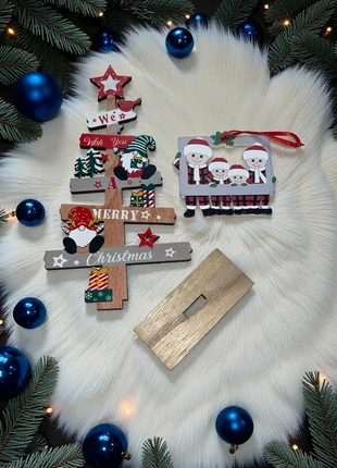 🎅 Décos de Noël en bois, état: Très bon état, 4,90 €, 5,85 € Protection acheteurs incluse