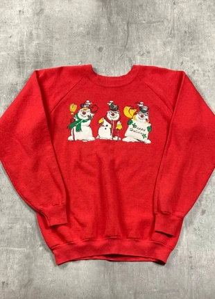 Sweat-shirt Rouge Snowman taille XL, brand: Fruit of the Loom, condizioni: Buone, taglia: XL, €13.99, €15.39 include la Protezione acquisti Pro