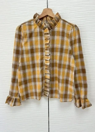 Blouse femme à carreaux ocre – Taille S, marca: Lili & Lala, estado: Muito bom, tamanho: S / 36 / 8, €34.00, €36.40 inclui Proteção do Comprador Pro