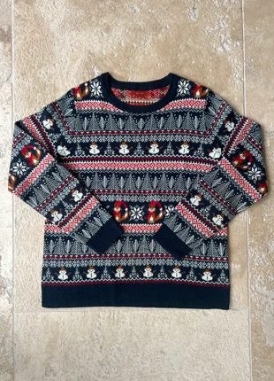 Pull Noël vintage à motifs bleu marine femme taille S, marke: Merry Christmas, zustand: Sehr gut, größe: S / 36 / 8, 13,00 €, 14,35 € inklusive Vinted-Käuferschutz
