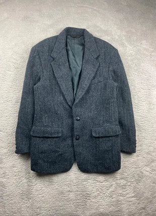 Manteau long/Pardessus style Peaky Blinders Harris Tweed Bleuté/Gris/Noir en laine Taille 38 (M), brand: Harris Tweed, condition: Very good, size: M, €64.90, €68.85 includes Buyer Protection Pro