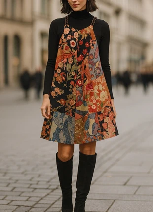 Japanisches Patchworkkleid – Boho Vintage – Größe S, brand: Sonstiges, condizioni: Nuovo senza cartellino, taglia: S / IT 40 / EU 36, €28.00, €30.10 include la Protezione acquisti