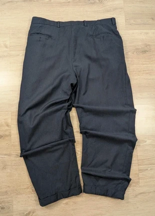 Pantalon large en laine gris bleu marine vintage large coupe droite taille L, marque: Vintage Dressing, état: Très bon état, taille: L, 19,90 €, 21,60 € Protection acheteurs (Pro) incluse