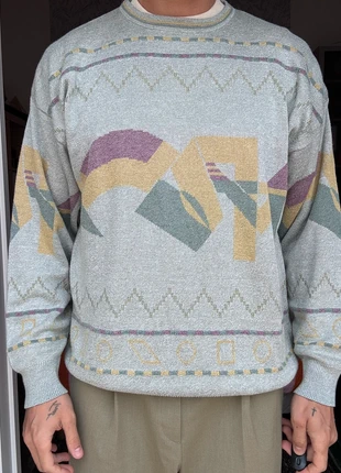 Pull vintage à motif coton/lin taille L/XL 90’s, brand: Vintage Dressing, condition: Very good, size: L, €20.00, €21.70 includes Buyer Protection