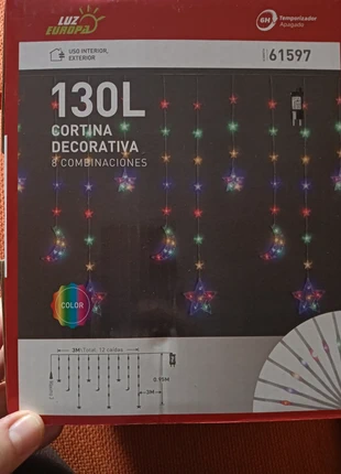 Cortina decorativa 8 combinaciones, marque: LUZ EUROPA, état: Neuf sans étiquette, 15,00 €, 16,45 € Protection acheteurs incluse