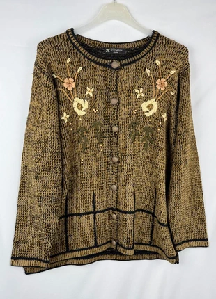 Vintage gebreid vest – bloemenborduursel, marque: Vintage, état: Très bon état, taille: L / 40 / 12, 15,00 €, 16,45 € Protection acheteurs incluse