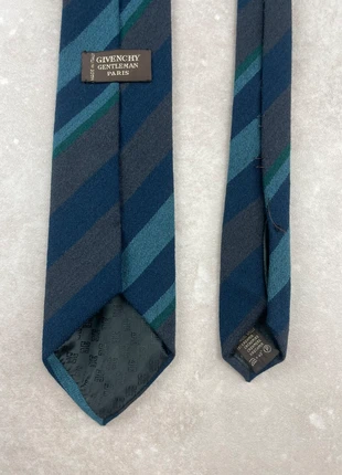 Noeud de Cravate Givenchy Paris en Laine Made in Italy Bleu à Motif Rayures, brand: Givenchy, condizioni: Ottime, €15.00, €16.45 include la Protezione acquisti