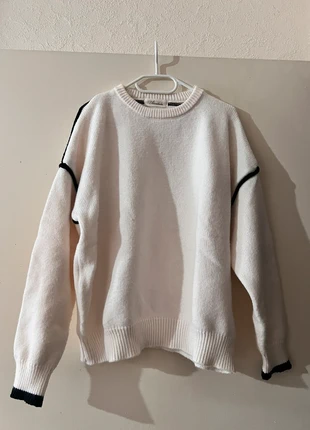 Pull écru avec liserés noirs contrastants Alicedudu - Taille L, marca: Alicedudu, estado: Muy bueno, tamaño: L / 40 / 12, 6,99 €, 8,04 € Protección al comprador incluida