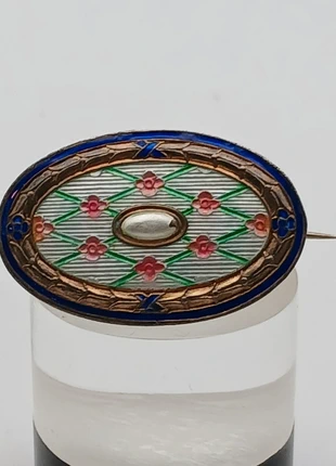Broche Vintage Marius Hammer Argent Massif 930 Émail, marque: Marius hammer, état: Bon état, 39,00 €, 41,65 € Protection acheteurs incluse