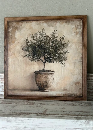 Mooi tafereetje op houten plaatje, marque: olijfboompje, état: Neuf avec étiquette, 6,95 €, 8,00 € Protection acheteurs incluse