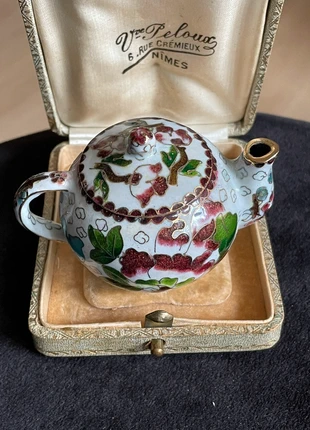 Petite théière cloisonné vintage, marque: Vintage Chic, état: Bon état, 14,00 €, 15,40 € Protection acheteurs (Pro) incluse