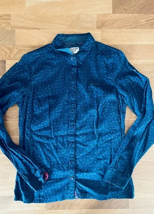 Chemise bleu marine à motifs Elle Est Où La Mer (taille 38) - Femme, brand: Elle est où la Mer, condition: Very good, size: M / 38 / 10, €25.00, €26.95 includes Buyer Protection