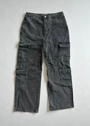 Jeans cargo à poches gris foncé, marque: Primark, état: Neuf sans étiquette, taille: L / 40 / 12, 5,00 €, 5,95 € Protection acheteurs incluse
