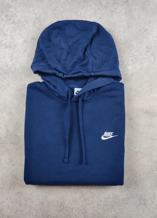 Pull / Sweat à capuche Nike fleece logo brodé | Taille M | Bleu, marque: Nike, état: Très bon état, taille: M, 25,00 €, 26,95 € Protection acheteurs incluse