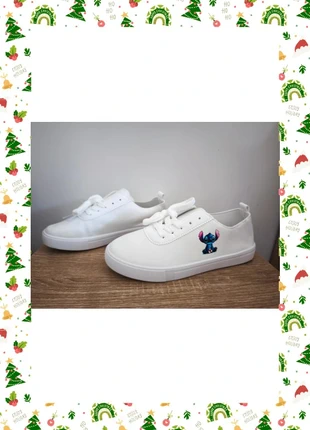 Chaussures baskets snaekers blanches fille Stitch assis pointure 38 neuves, estado: Nuevo sin etiquetas, tamaño: 38, 33,00 €, 35,35 € Protección al comprador Pro incluida
