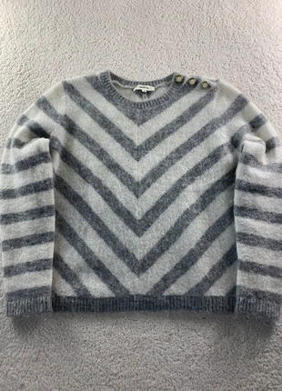 Pull Audrey Lombard M femme neuf sans étiquette gris et blanc à rayure vintage y2k autonome hiver, marque: Audrey Lombard, état: Neuf sans étiquette, taille: M / 38 / 10, 49,90 €, 53,10 € Protection acheteurs incluse