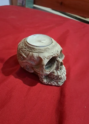 Bougeoir en forme de crâne, condition: Very good, €14.00, €15.40 includes Buyer Protection