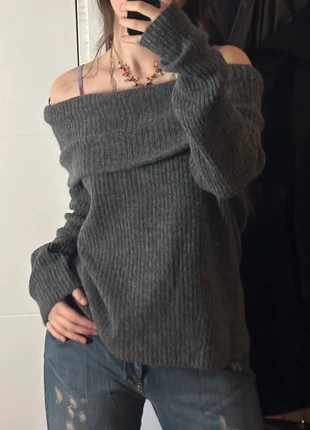 Pull gris épaules dénudées, brand: Zara, condition: New without tags, size: XL / 42 / 14, €13.00, €14.35 includes Buyer Protection