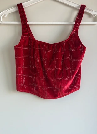 Red Velvet Crop top Tezeniz size S NEW, marca: Tezenis, estado: Nuevo sin etiquetas, tamaño: S / 36 / 8, 5,50 €, 6,48 € Protección al comprador incluida