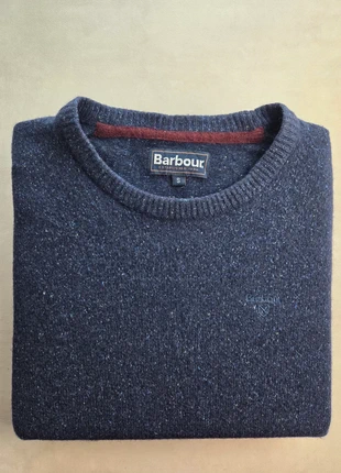 barbour pull col rond moucheté bleu marine s streetwear, marque: Barbour, état: Très bon état, taille: S, 49,00 €, 52,15 € Protection acheteurs incluse