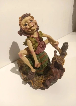 Figura estilo fantasía de duende montado sobre un caracol, marque: Local, état: Neuf sans étiquette, 12,00 €, 13,30 € Protection acheteurs incluse