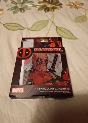 3 dessous de verre Deadpool, marca: Deadpool, estado: Novo com etiquetas, €10.00, €11.20 inclui Proteção do Comprador