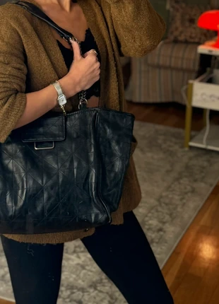 Sac matelassé noir ZARA - grande capacité et style chic, brand: Zara, condition: Satisfactory, €12.00, €13.30 includes Buyer Protection