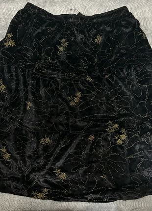 Falda negra aterciopelada, état: Très bon état, taille: S / 36 / 8, 3,00 €, 3,85 € Protection acheteurs incluse