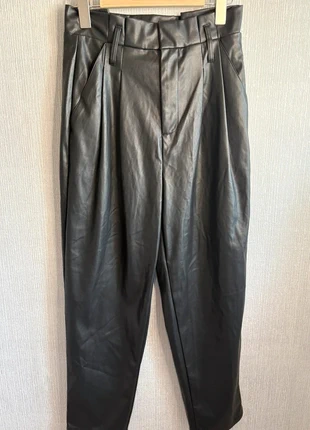 New Look Black Faux Leather Trousers - Size 10, brand: New Look, condition: Very good, size: S / UK 8-10, £4.99, £5.94 includes Buyer Protection