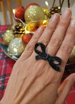 Anillo lazo negro elegante, marque: Anillo lazo, état: Très bon état, taille: 19,8 mm, 4,00 €, 4,90 € Protection acheteurs incluse