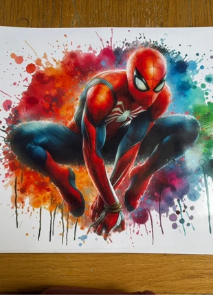A3 Glossy Spider-Man Watercolour Print – Vibrant Marvel Superhero Artwork, brand: Spiderman, condition: New without tags, £3.00, £3.54 includes Buyer Protection