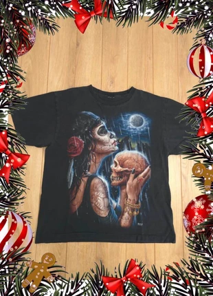 T-shirt imprimé gothique femme au crâne 🌙 Skull Tattoo Style noir L, marque: Vintage Dressing, état: Très bon état, taille: L, 14,00 €, 15,40 € Protection acheteurs incluse