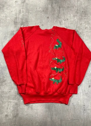 Sweat-shirt Rouge Crocodile taille XL, marque: Vintage Dressing, état: Bon état, taille: XL, 14,99 €, 16,44 € Protection acheteurs (Pro) incluse