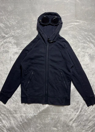 Sweat zippé à capuche CP Company ´Goggle Jacket’ bleu marine - taille M, brand: C.P. Company, condition: Very good, size: M, €140.00, €147.70 includes Buyer Protection