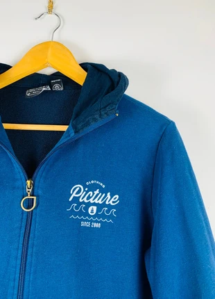 Pull/sweat Picture Organic Clothing homme taille S full zip a capuche bleu, brand: Picture Organic Clothing, condizioni: Ottime, taglia: S, €35.00, €37.45 include la Protezione acquisti
