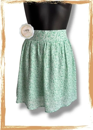 Jupe Majolica blanc et menthe taille L, marca: Majolica, estado: Muito bom, tamanho: L / 40 / 12, €9.00, €10.15 inclui Proteção do Comprador