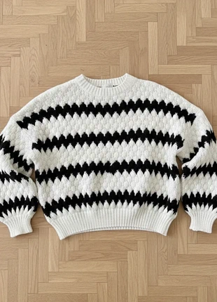 Pull maille douce noir et blanc motif chevron graphique Taille S Femme, marque: Tendance, état: Très bon état, taille: S / 36 / 8, 45,00 €, 47,95 € Protection acheteurs incluse