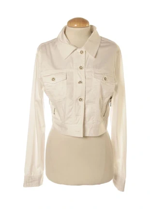 vintage white fitted cropped jacket with zippers, marque: Vintage Dressing, état: Très bon état, taille: M / 38 / 10, 45,00 €, 47,95 € Protection acheteurs incluse