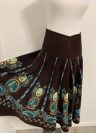 Jupe longue vintage velours marron S 36 rétro, brand: Vintage Dressing, condizioni: Buone, taglia: S / IT 40 / EU 36, €12.00, €13.30 include la Protezione acquisti Pro