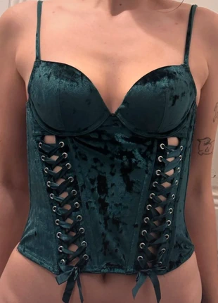 corset velours émeraude, marke: Vintage Dressing, zustand: Sehr gut, 10,00 €, 11,20 € inklusive Vinted-Käuferschutz