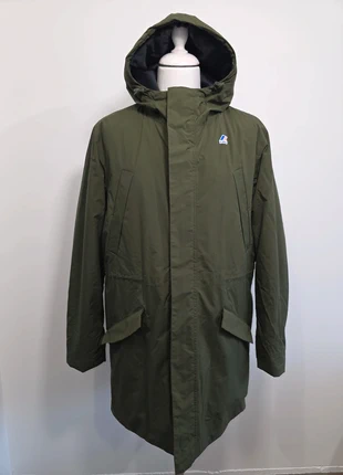 Manteau long parka fourré polaire K-way Rémi ripstop marmotta vert kaki taille XL mixte 🔥, merk: K-Way, staat: Heel goed, maat: XL, € 219,00, € 230,65 inclusief Kopersbescherming Pro