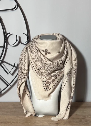 Écharpe, beige, 110*110 cm, marca: Boutique Parisienne, estado: Muito bom, €13.99, €15.39 inclui Proteção do Comprador Pro