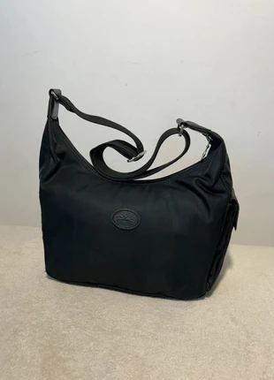 Longchamp sac en nylon noir – grand format – modèle hobo léger, marque: Longchamp, état: Très bon état, 40,00 €, 42,70 € Protection acheteurs incluse