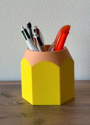 Pot à crayons en forme de crayon de couleur jaune, marca: Versa Prints, estado: Nuevo con etiquetas, 8,50 €, 9,63 € Protección al comprador Pro incluida